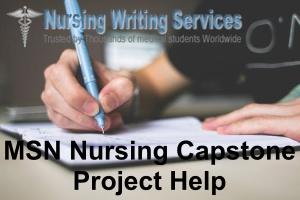 msn nursing capstone project help