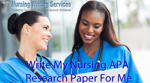 Write my Nursing APA Research Paper for Me